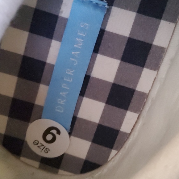 DRAPER JAMES Harper Sneakers in Blue Gingham Size 9 NEW - Picture 4 of 12